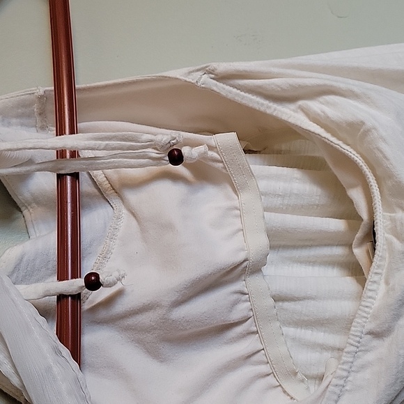 American Eagle Womens Size Small Flowy Halter Top Ribbon and Bead Ties - Picture 6 of 9